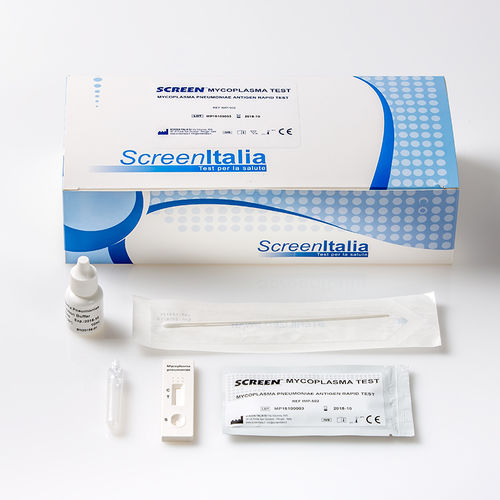 Teste rápido de pneumonia - SC-0654-25 - SCREEN ITALIA - de micoplasma / para esfregaço da garganta / de imunocromatografia