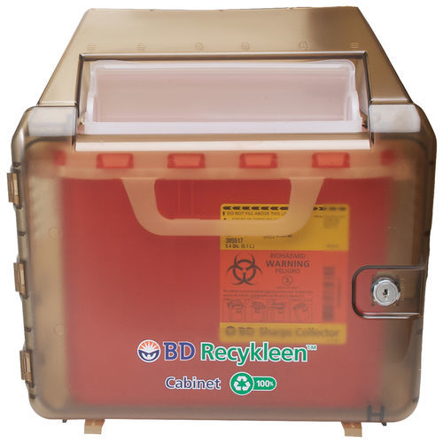Armário de segurança - Recykleen™ - BD - coletor de lixo / para hospital / em material plástico