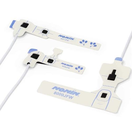 Sensor de SpO2 para dedo da mão - 8000J - Nonin - para pé / adesivo / sem látex