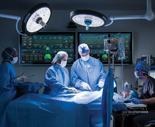 Monitor para sala de cirurgia - UniView™ - Masimo - de parede
