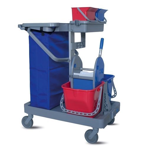 Carrinho hospitalar - ANTARES B - IPC - de limpeza / com bandejas / com balde
