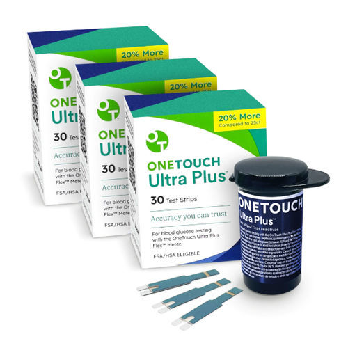 Tira de teste para diabetes - Lifescan - de glicemia / de sangue