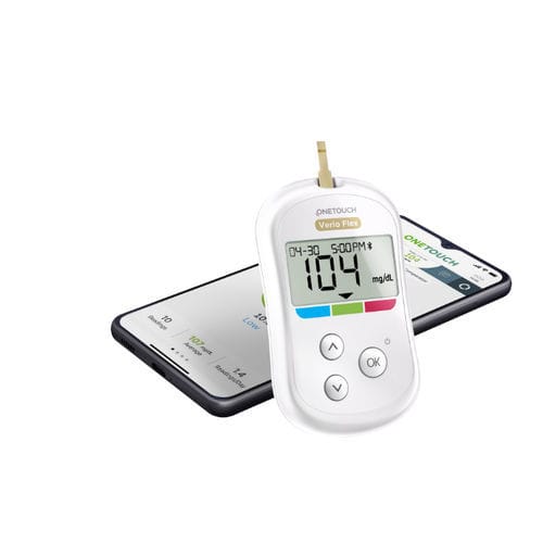 Medidor de glicose de hematócrito - OneTouch Verio Flex® - Lifescan - com conexão sem fio