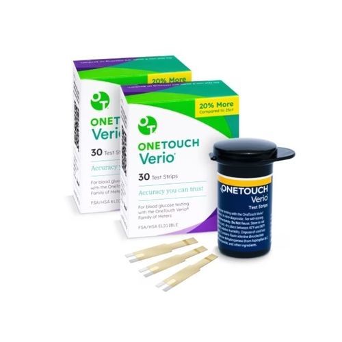 Tira de teste para diabetes - OneTouch Verio® - Lifescan - de glicose / de glicemia / de sangue