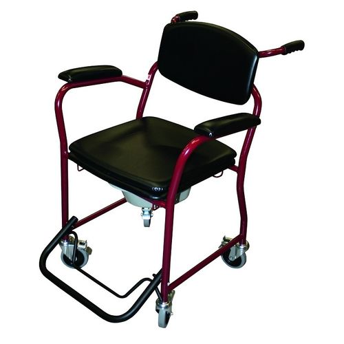 Cadeira higiênica com braços - Candy 250 - HMS-VILGO - com balde / com rodízios / ergonômica