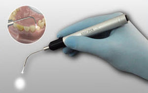 Foco clínico para espelhos odontológicos - Microlux™ Endo-Lite - AdDent, Inc.   - de mão