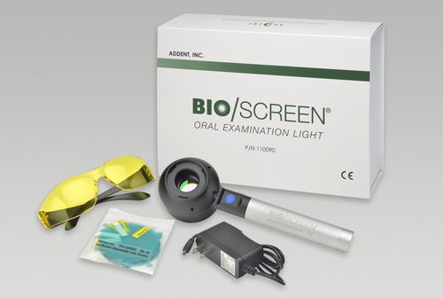 Dispositivo para rastreamento de câncer oral - Bio/Screen - AdDent, Inc.   - por fluorescência