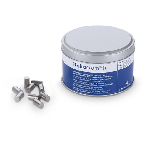 Material dentário em liga metálica - Girocrom FH - Amann Girrbach - de fundição