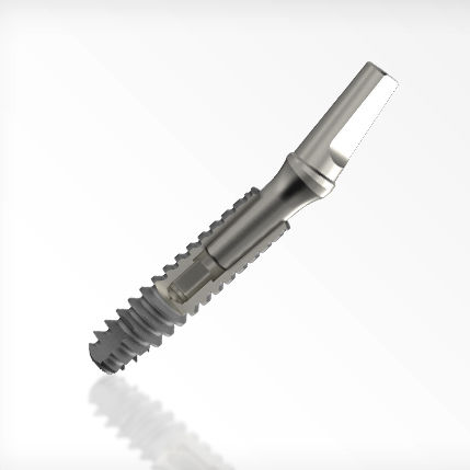 Implante dentário cilíndrico cônico - Axiom® 2.8 - ANTHOGYR   - em titânio / trilobular interno / estreito