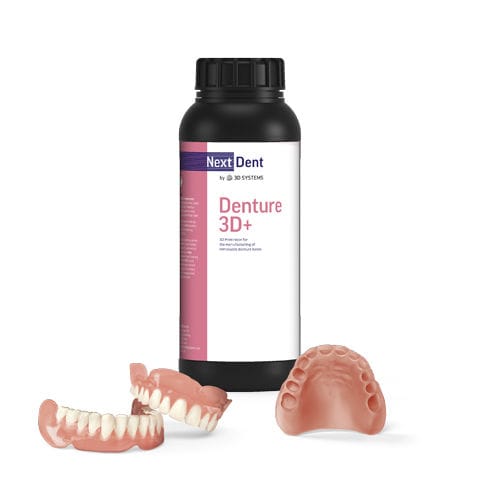 Material dentário para fabrico de dentaduras - 3D+ - 3D Systems - translúcido / biocompatível