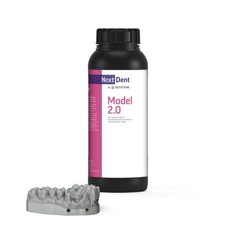 Material dentário em resina acrílica - Model 2.0 - 3D Systems - ortodôntico / para confecção de modelos / branco