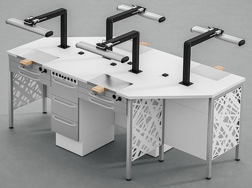 Bancada técnica para laboratório dentário - XL - ISLAND_02 - ARIES MEDICAL Srl - freestanding