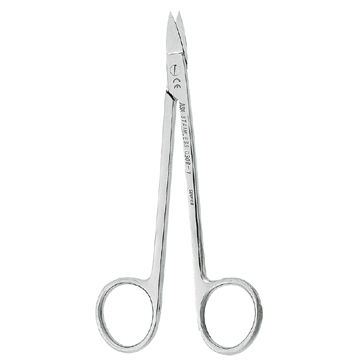 Tesoura para gengivas - 0308-1 - ASA Dental - de Quinby / para pacientes humanos / reta
