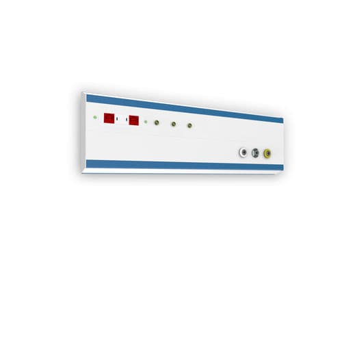 Régua de gases medicinais horizontal - TRIAL - ATENA LUX - de parede / modular / para centro de diálise