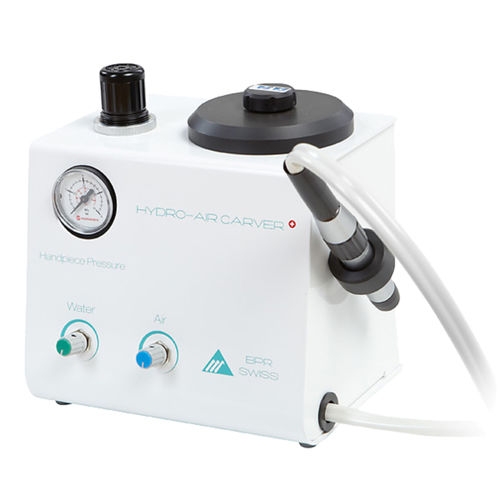 Caneta de alta rotação para laboratório de prótese dentária - Hydro-Air Carver - BPR Swiss - pneumática / em aço inoxidável / com luz LED