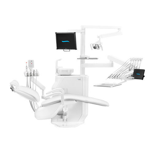 Conjunto odontológico com monitor - Model Pro 600 - DIPLOMAT DENTAL s.r.o. - com mesa de equipo / com iluminação