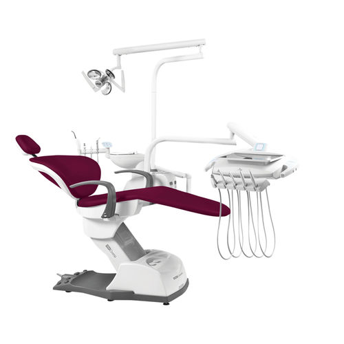 Conjunto odontológico com cadeira eletromecânica - CROMA TECHNO V - DABI ATLANTE - com mesa de equipo / com iluminação