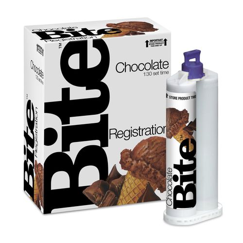Material dentário de polivinilsiloxano - Chocolate Bite™ - DenMat Holdings - para moldeira de impressão