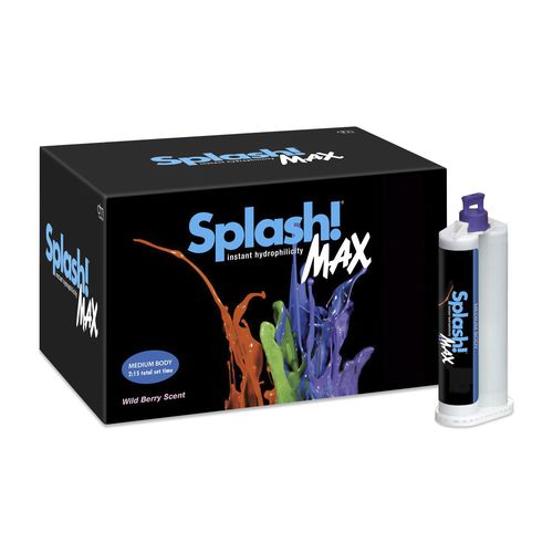 Material dentário de polivinilsiloxano - SplashMax - DenMat Holdings - para moldeira de impressão