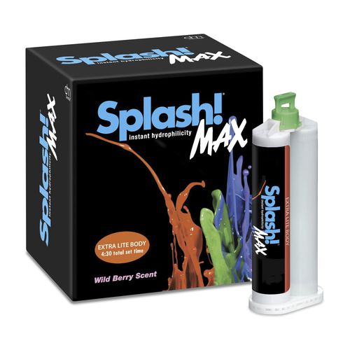 Material dentário de polivinilsiloxano - Splash Max® Bulk - DenMat Holdings - para moldeira de impressão