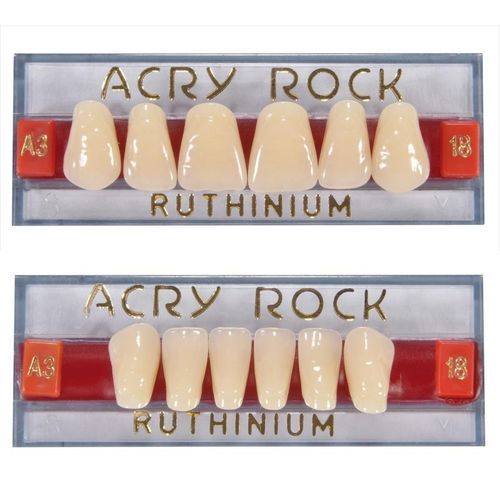 Prótese dentária em acrílico - Acry Rock V - Ruthinium Group - para dentes anteriores / para dentes posteriores / de incisivo inferior