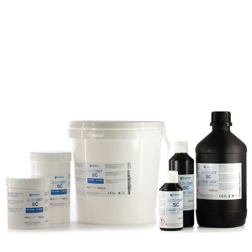Material dentário em PMMA - ACRY ORT SC - Ruthinium Group - ortodôntico / líquido / em pó
