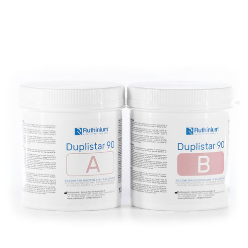 Material dentário em silicone - DUPLISTAR 90 - Ruthinium Group - de duplicação / para confecção de modelos