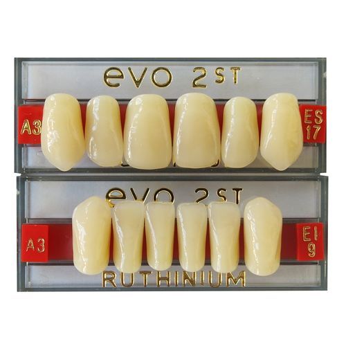 Prótese dentária em acrílico - EVO 2ST - DENTAL MANUFACTURING S.p.A. - Ruthinium Group   - para dentes anteriores / para dentes posteriores / de incisivo inferior