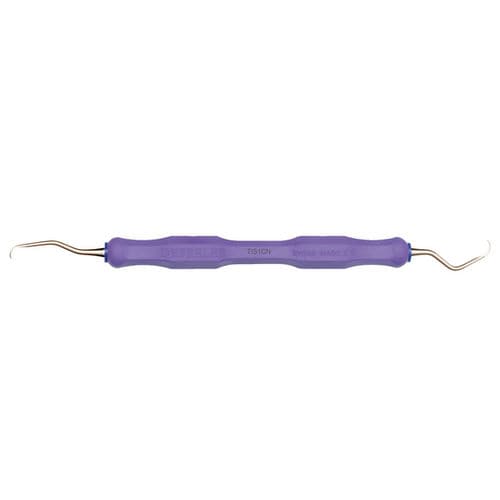 Cureta universal - TIS1CN - DEPPELER - para implantodontia / dupla / curva