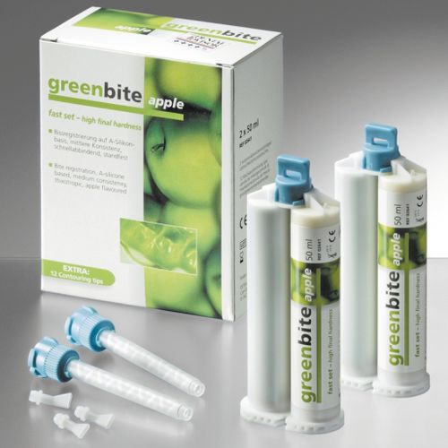 Material dentário em silicone - greenbite apple - DETAX GmbH & Co. KG   - para moldeira de impressão