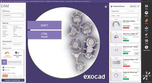 Software de gestão de dados - exocam - exocad GmbH   - de visualização / de design / CAD