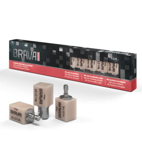 Material dentário em vitrocerâmica - BRAVA BLOCK - FGM Dental Products - em resina composta / de fresagem / para dentes posteriores