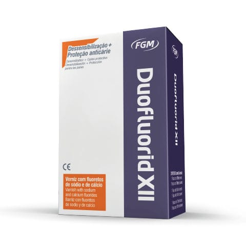 Material dentário de verniz de fluoreto - Duofluorid XII - FGM Dental Products - para restauração dentária