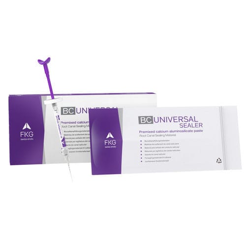 Material dentário de hidroxiapatita - BC Universal - FKG Dentaire - para selamento de canal radicular / biocompatível