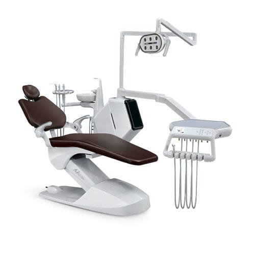 Conjunto odontológico com cadeira de acionamento elétrico - A3L - Foshan Roson Medical Instrument - compacto / portátil / com apoio de cabeça regulável