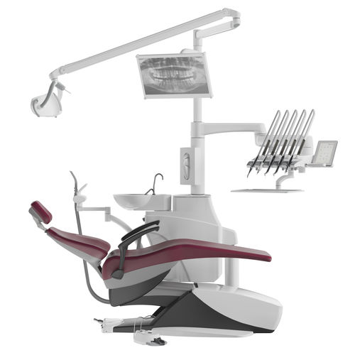 Conjunto odontológico com cadeira eletromecânica - GALLANT Omnipratique - Galit - compacto / com mesa de equipo / com iluminação