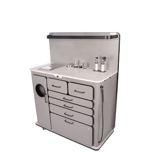 Armário para hospital - Deluxe - Global Surgical Corporation   - com porta / com gavetas / de embutir