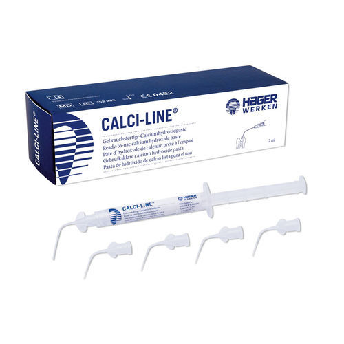 Material dentário de hidróxido de cálcio - Calci-Line® - Hager & Werken - para restauração dentária / para obturação do canal radicular / em pasta