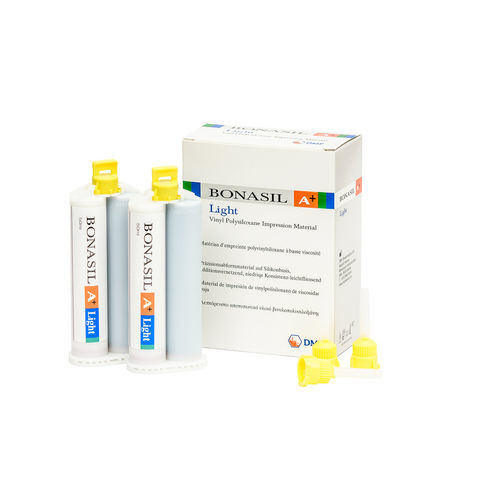 Material dentário de polivinilsiloxano - Bonasil A+ Light - DMP - para moldeira de impressão / para inlays dentários / para onlays dentários