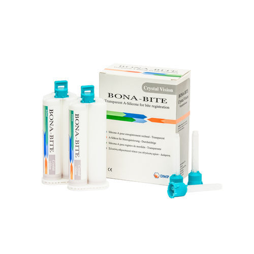 Material dentário de polivinilsiloxano - Bona-Bite Crystal Vision - DMP - para moldeira de impressão / transparente