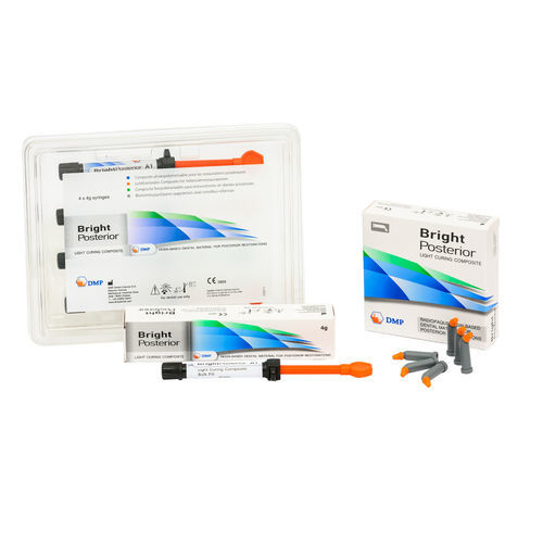 Material dentário em resina composta - BRIGHT POSTERIOR - DMP - para restauração dentária / fotopolimerizável / radiopaco