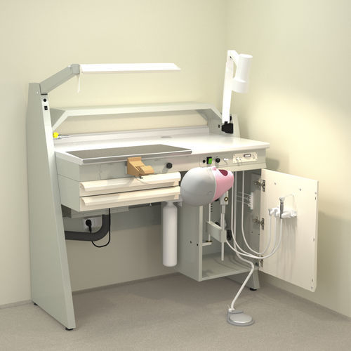 Estação de trabalho para laboratório dentário para treinamento - SOPHT - ERIO - com iluminação / com simulador de paciente