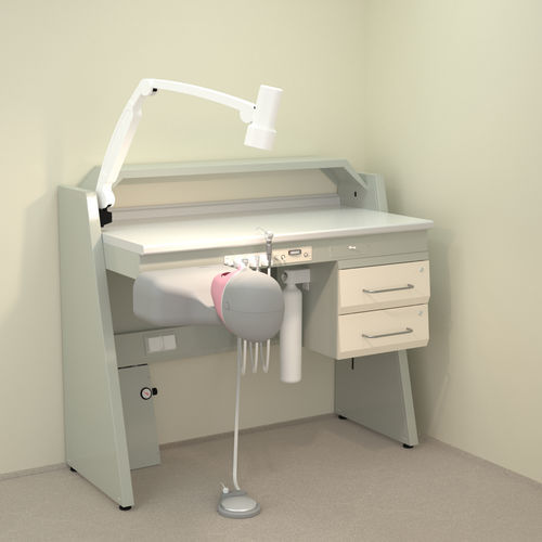 Estação de trabalho para laboratório dentário para treinamento - SOPHM - ERIO - com iluminação / com prateleiras / com simulador de paciente