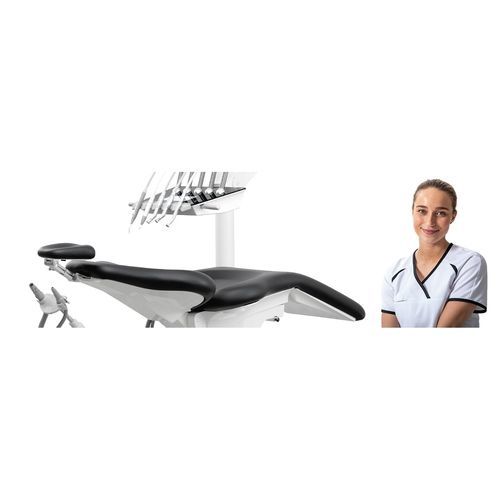 Conjunto odontológico com cadeira de acionamento elétrico - Heka S+ Pillar - Heka Dental - com apoio de cabeça regulável / com sistema de higienização / com câmera intraoral