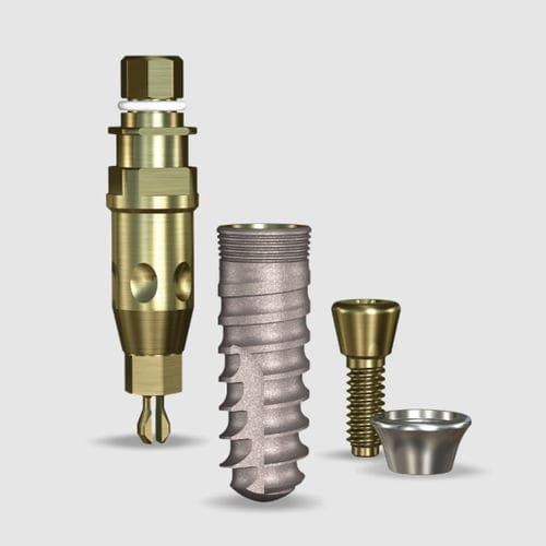 Implante dentário cilíndrico - SWISHACTIVE™ - Implant Direct Europe - em titânio / cônico / interno