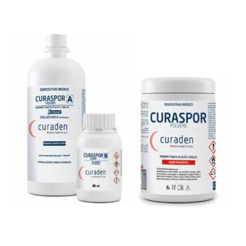 Desinfetante para dispositivos médicos - CURASPOR - INDUSTRIA ZINGARDI SRL   - líquido / 1.000 ml / à base de ácido