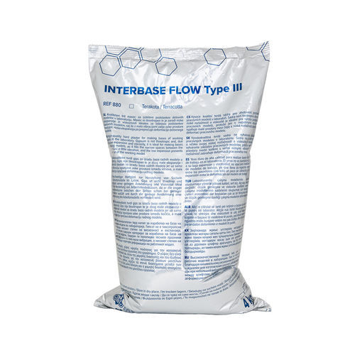 Material dentário de gesso - INTERBASE FLOW - Interdent - para modelos anatômicos / para laboratório de prótese dentária / em pó