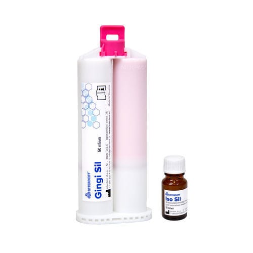 Material dentário em silicone - Gingi Sil - Interdent - gengival / para moldeira de impressão