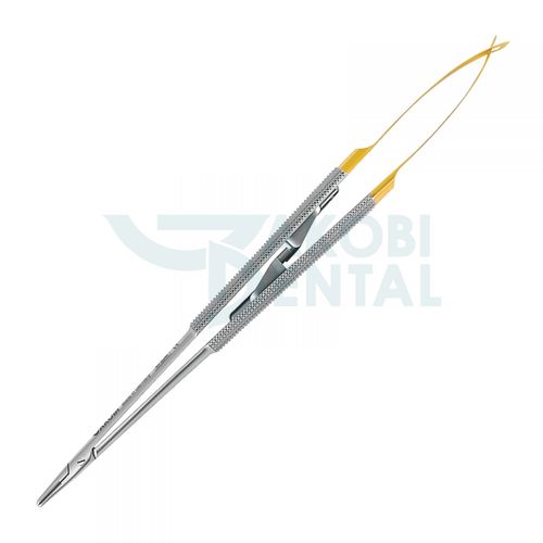 Porta-agulha para cirurgia odontológica - NH5024R - Jakobi Dental GmbH - de Castroviejo / em carboneto de tungstênio / em aço inoxidável
