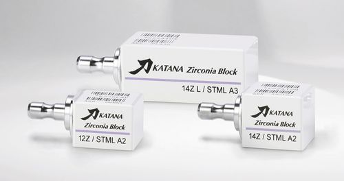 Material dentário em zircônia - KATANA™ ZIRCONIA BLOCK - Kuraray Noritake Dental - para restauração dentária / de CAD/CAM / para dentes posteriores